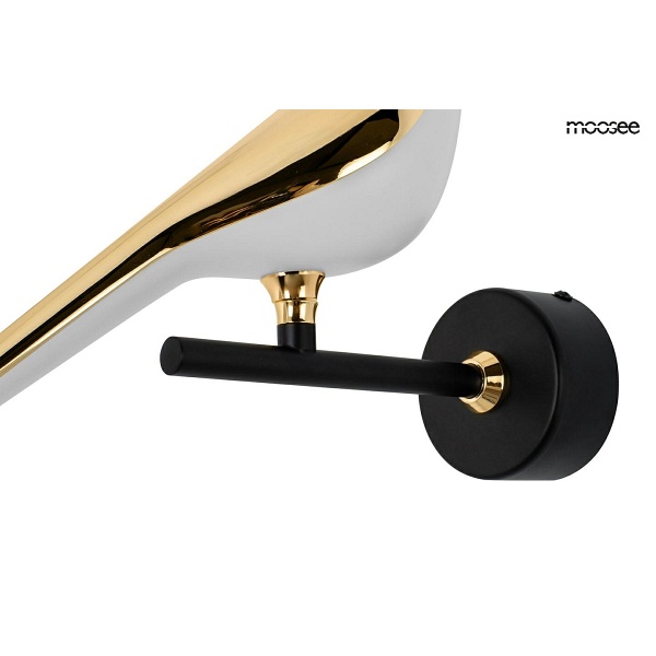 Lampa ścienna BIRD złota - Moosee