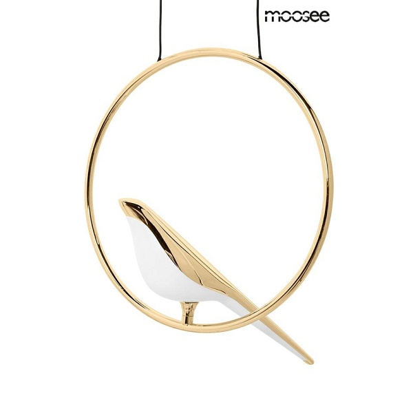 Lampa wisząca BIRD DISC złota - Moosee