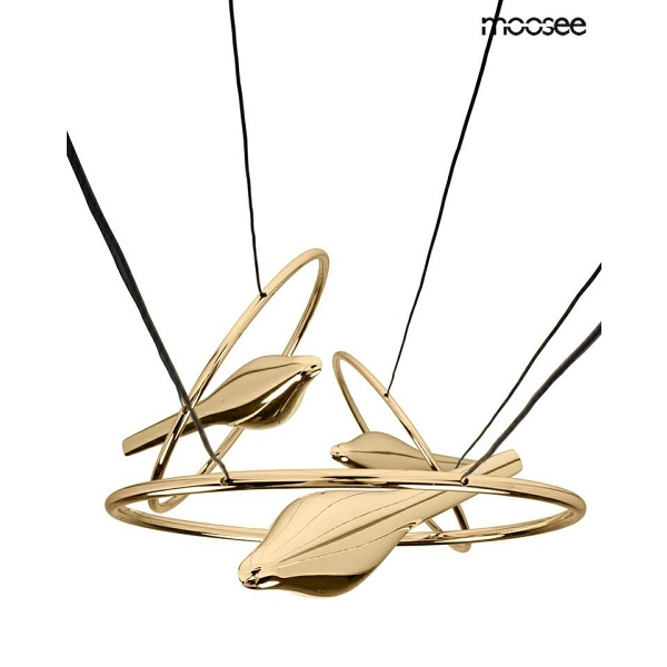 Lampa wisząca BIRD DISC złota - Moosee