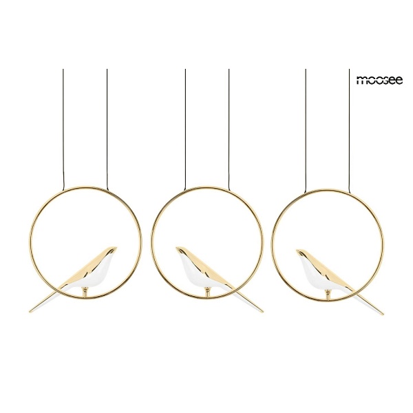Lampa wisząca BIRD LINE złota - Moosee