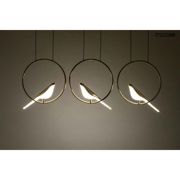Lampa wisząca BIRD LINE złota - Moosee