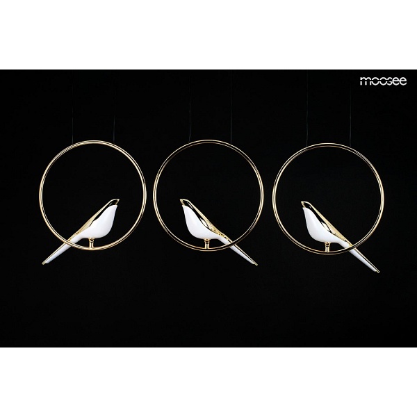 Lampa wisząca BIRD LINE złota - Moosee