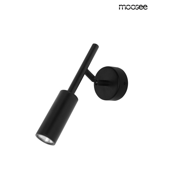 Lampa ścienna PRISMA czarna - Moosee