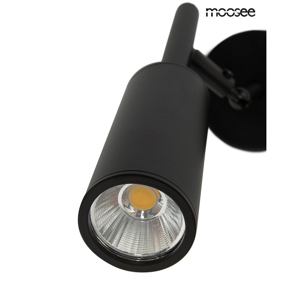 Lampa ścienna PRISMA czarna - Moosee