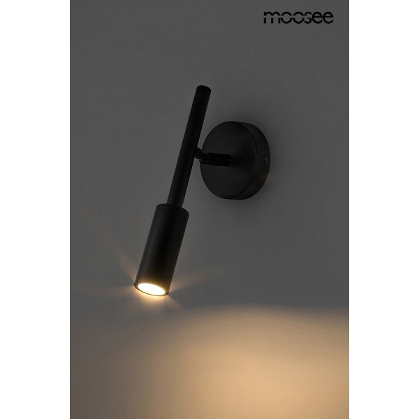 Lampa ścienna PRISMA czarna - Moosee