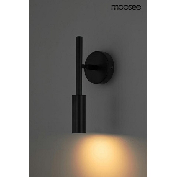 Lampa ścienna PRISMA czarna - Moosee