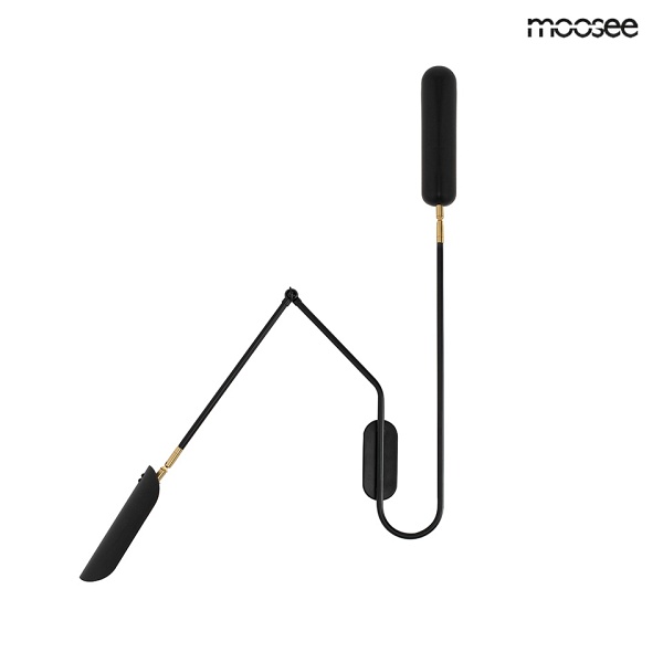 Lampa ścienna TENTA czarna - Moosee