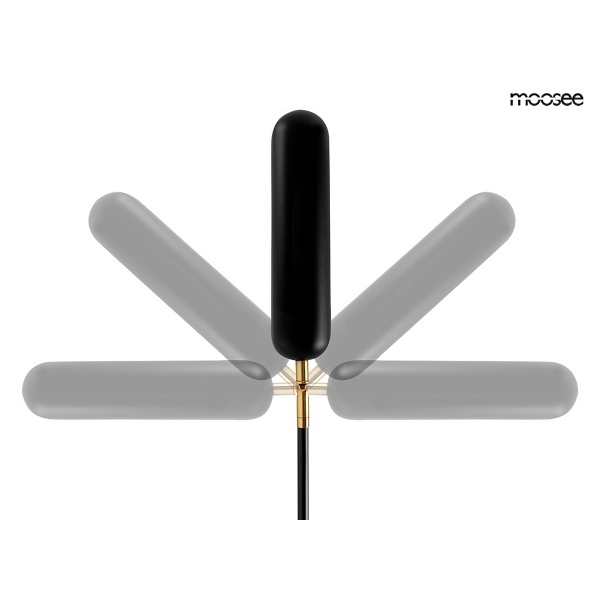 Lampa ścienna TENTA czarna - Moosee