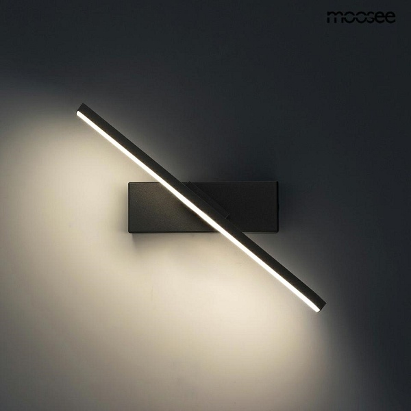 Lampa ścienna REM czarna - Moosee