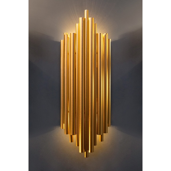 Lampa ścienna HARMONIC złota - Moosee