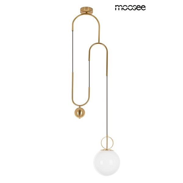 Lampa wisząca LIFT złota - Moosee