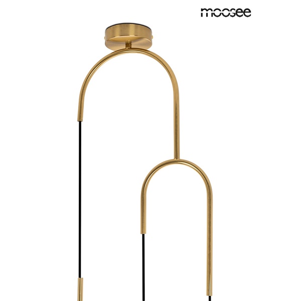 Lampa wisząca LIFT złota - Moosee