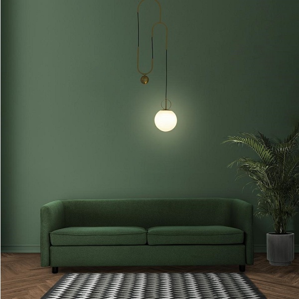 Lampa wisząca LIFT złota - Moosee