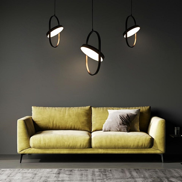 Lampa wisząca SPINNER 26 czarna - Moosee