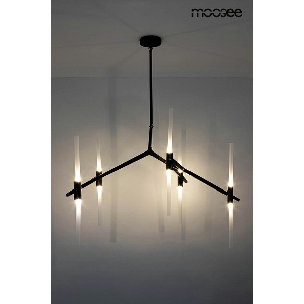 Lampa wisząca CANDELABR 10 czarna - Moosee