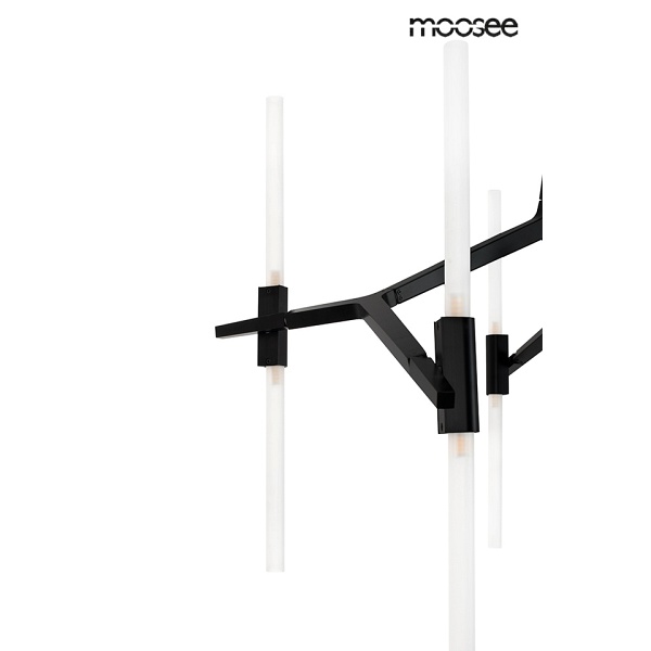 Lampa wisząca CANDELABR 10 czarna - Moosee