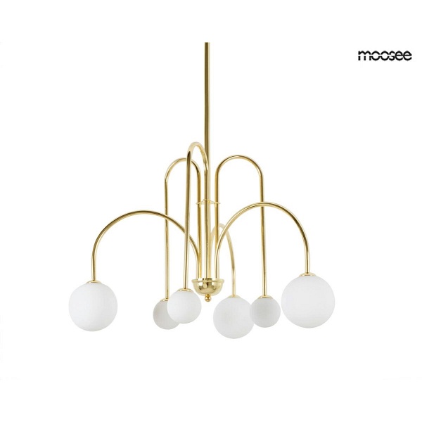 Lampa wisząca NERI złota - Moosee