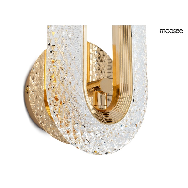 Lampa ścienna JEWEL złota - Moosee