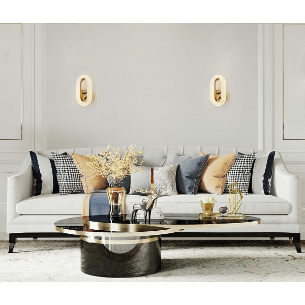 Lampa ścienna JEWEL złota - Moosee