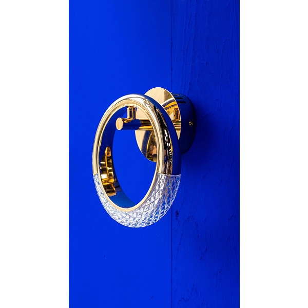 Lampa ścienna HELIOS złota - Moosee