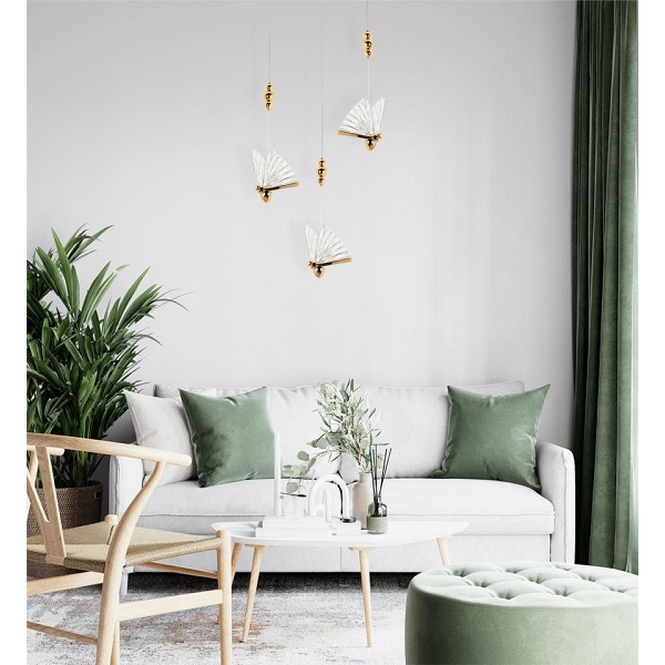 Lampa wisząca BUTTERFLY S złota - Moosee