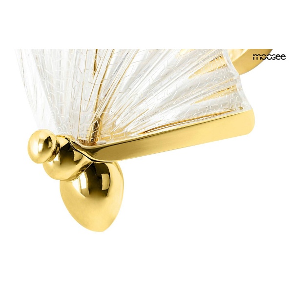 Lampa ścienna BUTTERFLY M złota - Moosee