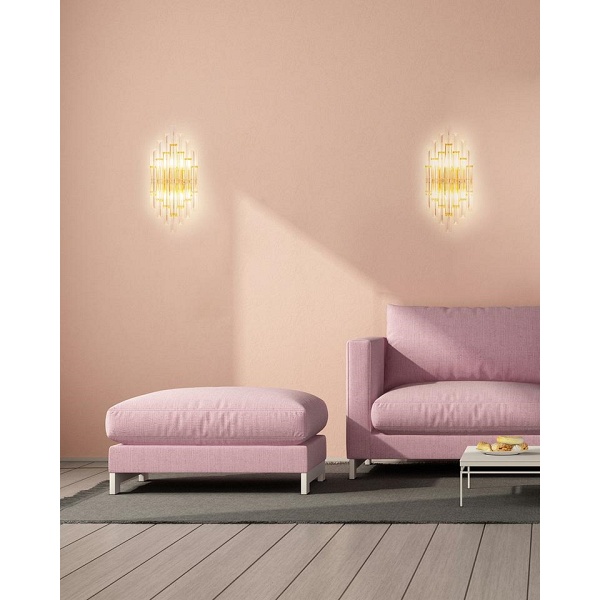 Lampa ścienna PALAZZO złota - Moosee