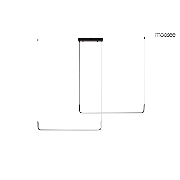 Lampa wisząca SHAPE DUO 120 czarna - Moosee