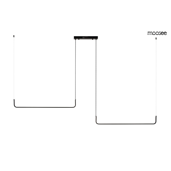 Lampa wisząca SHAPE DUO 120 czarna - Moosee