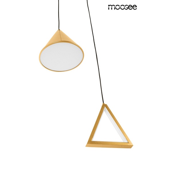 Lampa wisząca ACUSTICA złota - Moosee