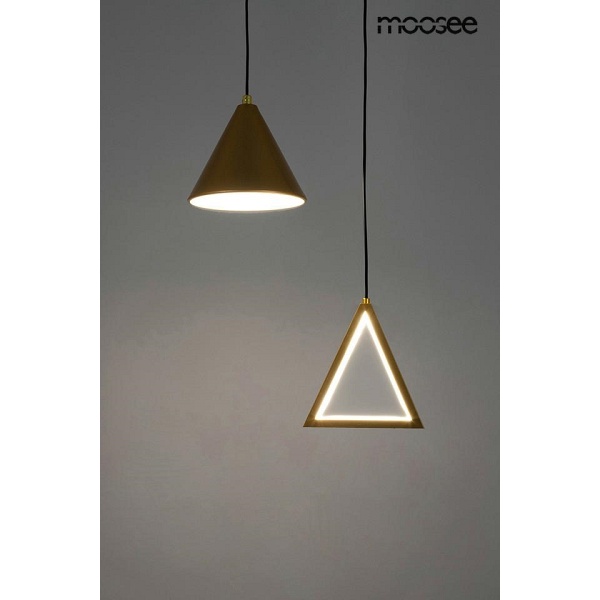 Lampa wisząca ACUSTICA złota - Moosee