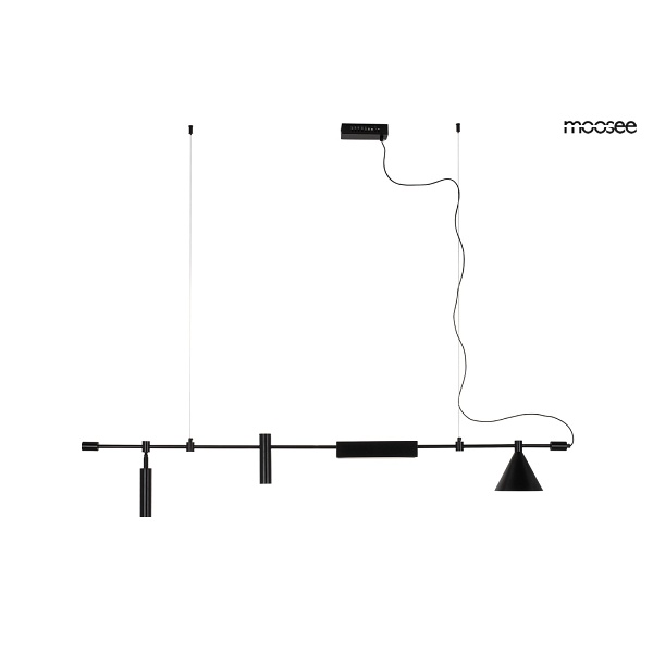 MOOSEE lampa wisząca TECHNICS czarna - Moosee