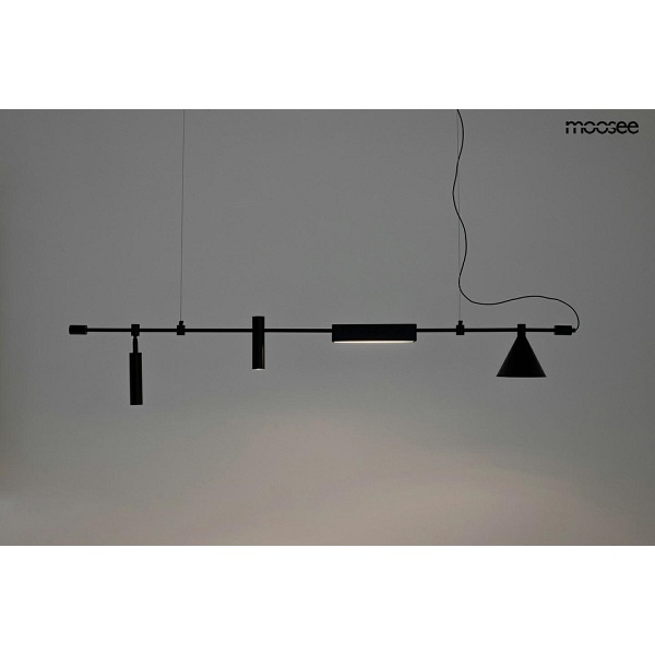 MOOSEE lampa wisząca TECHNICS czarna - Moosee