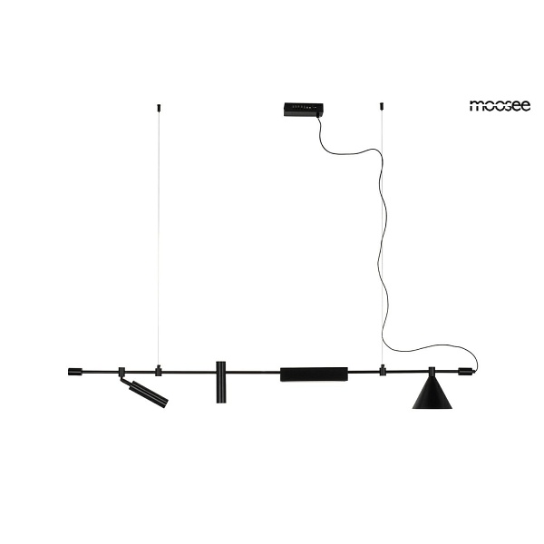 MOOSEE lampa wisząca TECHNICS czarna - Moosee