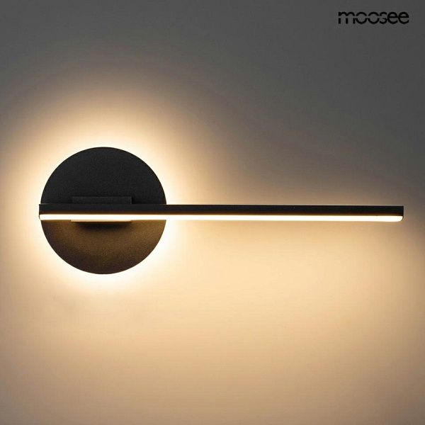 Lampa ścienna HORIZON czarna - Moosee