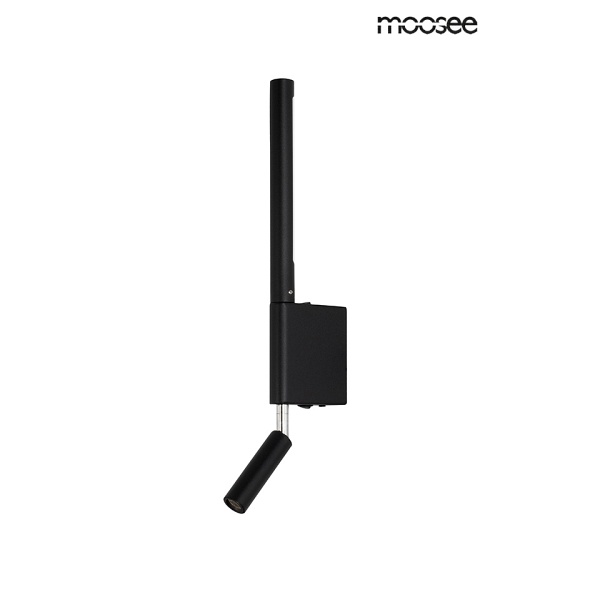 Lampa ścienna PERISCOPE czarna - Moosee