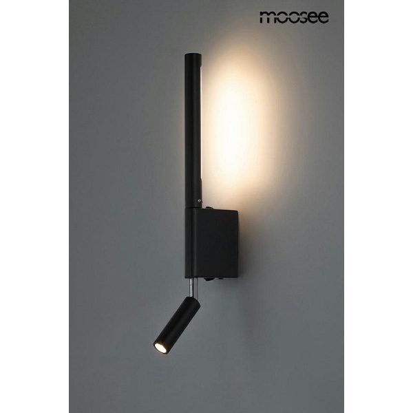 Lampa ścienna PERISCOPE czarna - Moosee