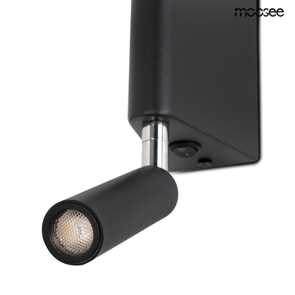 Lampa ścienna PERISCOPE czarna - Moosee