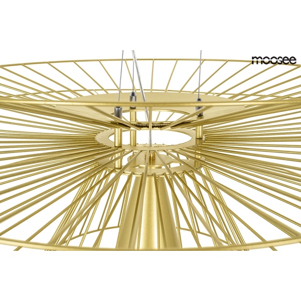 Lampa wisząca SESTO złota - Moosee