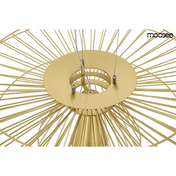 Lampa wisząca SESTO złota - Moosee
