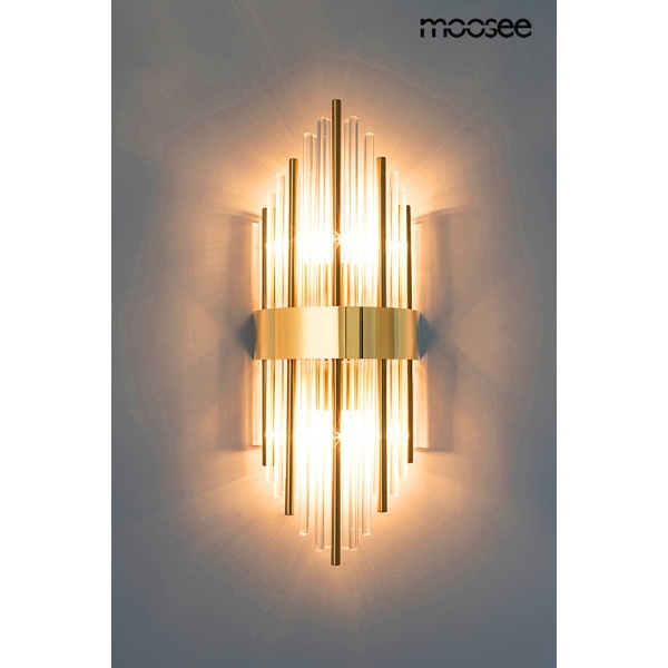 Lampa ścienna ARMANDO złota - Moosee