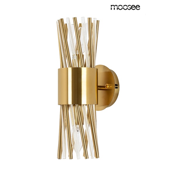 Lampa ścienna LORENZO złota - Moosee