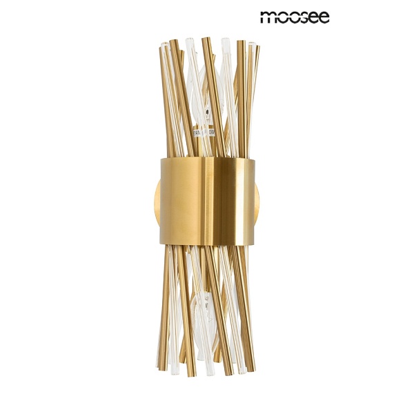 Lampa ścienna LORENZO złota - Moosee