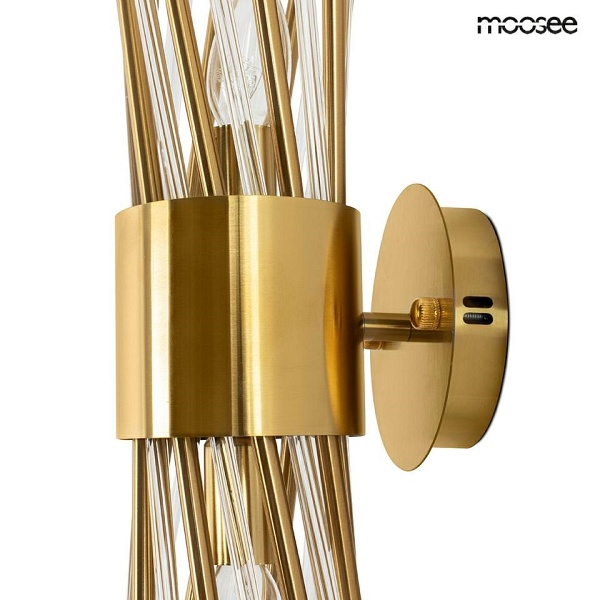 Lampa ścienna LORENZO złota - Moosee