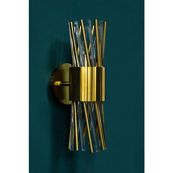 Lampa ścienna LORENZO złota - Moosee