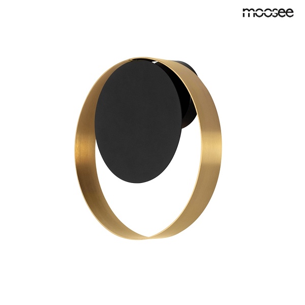 Lampa ścienna BAND złota / czarna - Moosee