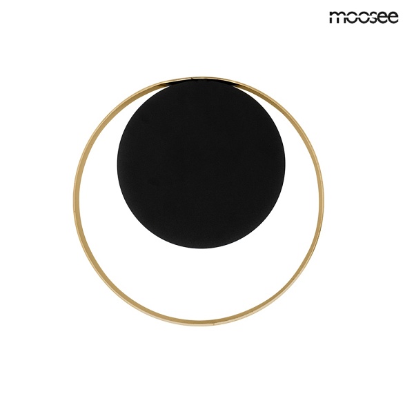 Lampa ścienna BAND złota / czarna - Moosee