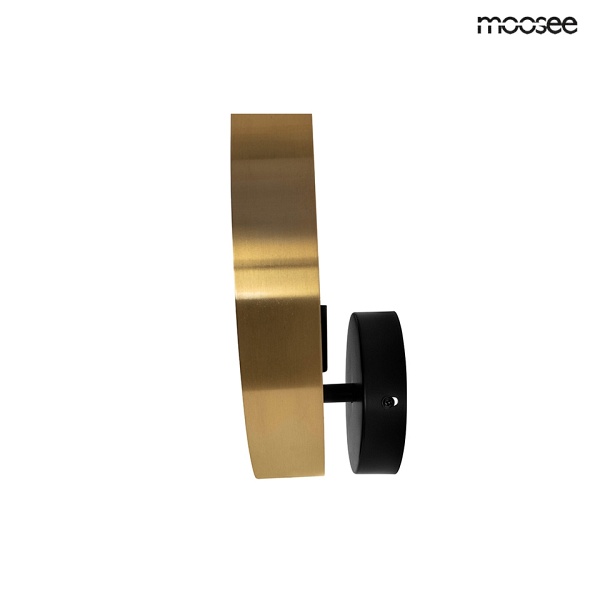 Lampa ścienna BAND złota / czarna - Moosee