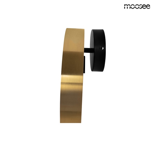 Lampa ścienna BAND złota / czarna - Moosee