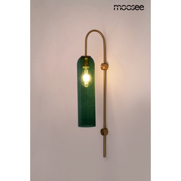 MOOSEE lampa ścienna SLACK złota / zielona - Moosee